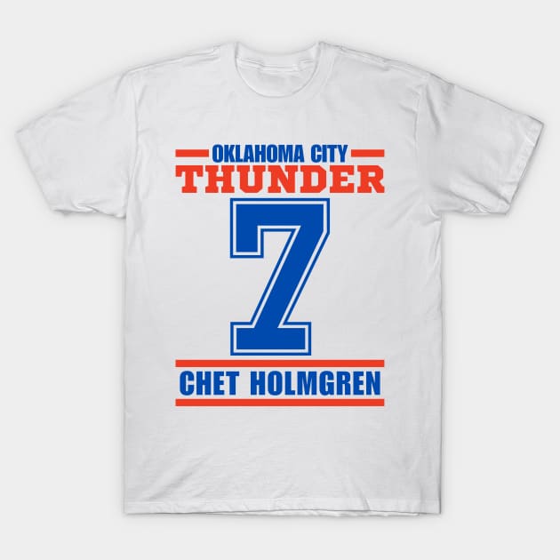 Oklahoma City Thunder Holmgren 7 Basketball Player T-Shirt by ArsenBills